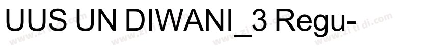 UUS UN DIWANI_3 Regu字体转换